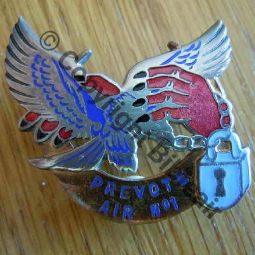 GEND  PREVOTE AIR No 1 AFN 1945  A.AUGIS ST.BARTH LYON 3Lig Bol allonge Dos lisse Sans No Src.eagle88 650Eur(x3) 